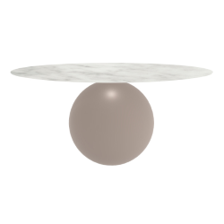 BONALDO table ronde CIRCUS Ø 180 cm base tourterelle opaque