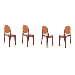 KARTELL set de 4 chaises VICTORIA GHOST