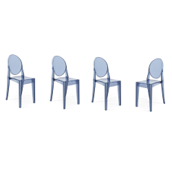 KARTELL set de 4 chaises VICTORIA GHOST