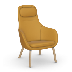VITRA fauteuil avec le coussin d'assise amovible HAL LOUNGE CHAIR en tissu Dumet