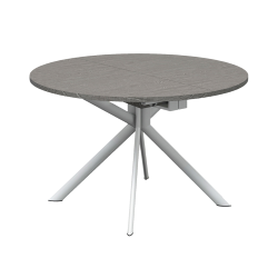 CONNUBIA table extensible à rallonge avec piètement blanc optique mat GIOVE CB/4739-D 120 cm