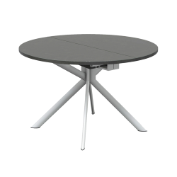 CONNUBIA table extensible à rallonge avec piètement blanc optique mat GIOVE CB/4739-D 120 cm