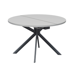 CONNUBIA table extensible à rallonge avec piètement gris mat GIOVE CB/4739-D 120 cm