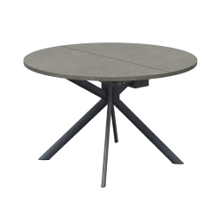 CONNUBIA table extensible à rallonge avec piètement gris mat GIOVE CB/4739-D 120 cm