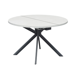 CONNUBIA table extensible à rallonge avec piètement gris mat GIOVE CB/4739-D 120 cm