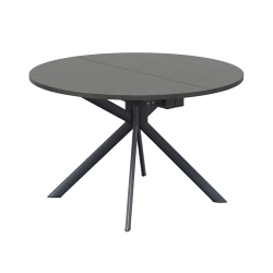 CONNUBIA table extensible à rallonge avec piètement gris mat GIOVE CB/4739-D 120 cm