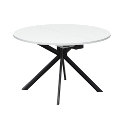 CONNUBIA table extensible à rallonge avec piètement noir mat GIOVE CB/4739-D 120 cm