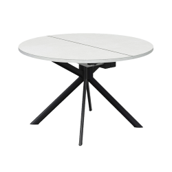 CONNUBIA table extensible à rallonge avec piètement noir mat GIOVE CB/4739-D 120 cm