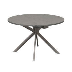 CONNUBIA table extensible à rallonge avec piètement tourterelle mat GIOVE CB/4739-D 120 cm