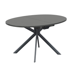 CONNUBIA table extensible à rallonge avec piètement gris mat GIOVE CB/4739-E 140 cm