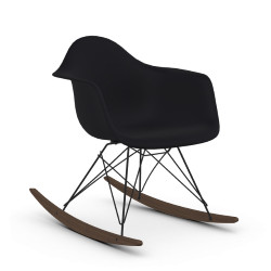 VITRA RAR fauteuil à bascule Eames Plastic Armchair base basic dark et érable foncé