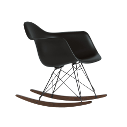 VITRA RAR fauteuil à bascule Eames Plastic Armchair base basic dark et érable foncé