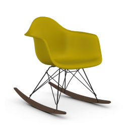 VITRA RAR fauteuil à bascule Eames Plastic Armchair base basic dark et érable foncé