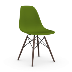 VITRA chaise avec piètement foncé Eames Plastic Side Chair DSW NOUVELLES DIMENSIONS