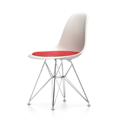 VITRA chaise avec coussin Eames Plastic Side Chair DSR NOUVELLES DIMENSIONS