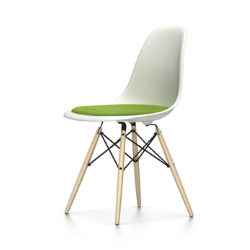VITRA chaise avec coussin Eames Plastic Side Chair DSW NOUVELLES DIMENSIONS
