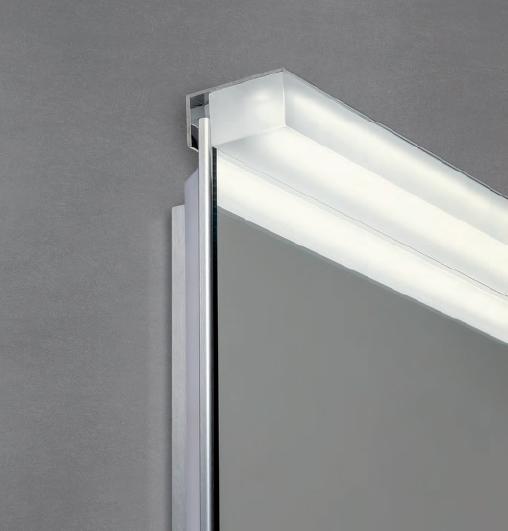 REDO GROUP lampe pour miroir ERMES 120 cm (4000K - Métal et polycarbonate  satiné) - Amoble Design