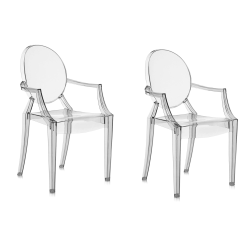 KARTELL set de 2 chaises LOUIS GHOST