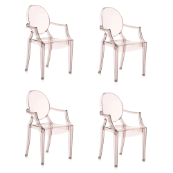 KARTELL set de 4 chaises LOUIS GHOST