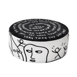 QEEBOO pouf ECLIPSE ETCHING Shantell Martin Collection