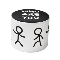 QEEBOO pouf WHO ARE YOU Shantell Martin Collection