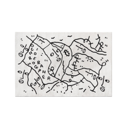 QEEBOO tapis rectangulaire CHOREOGRAPHER Shantell Martin Collection