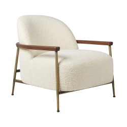 GUBI fauteuil avec accoudoirs SEJOUR LOUNGE CHAIR