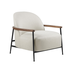 GUBI fauteuil avec accoudoirs SEJOUR LOUNGE CHAIR