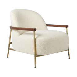 GUBI fauteuil avec accoudoirs SEJOUR LOUNGE CHAIR