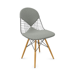 VITRA chaise avec siège et dossier rembourrés Wire Chair DKW-2 Bikini