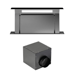 FALMEC hotte plan de travail aspirante DOWNDRAFT 1300 m3/h NOIR 120 cm