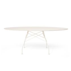 KARTELL table ovale pour l'extérieur GLOSSY XXL OUTDOOR 192 x 118 cm