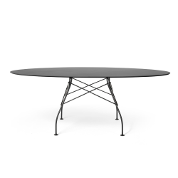 KARTELL table ovale pour l'extérieur GLOSSY XXL OUTDOOR 192 x 118 cm