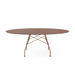 KARTELL table ovale pour l'extérieur GLOSSY XXL OUTDOOR 192 x 118 cm