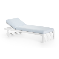 GANDIA BLASCO bain de soleil avec les roues pour l'extérieur DNA CHAISE LOUNGE