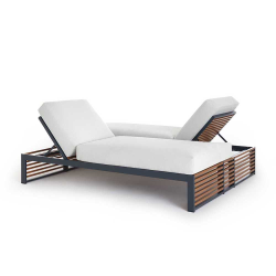 GANDIA BLASCO bain de soleil pour l'extérieur TWIN DOUBLE CHILL BED