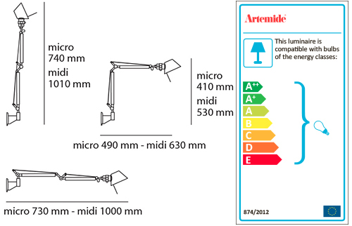 ARTEMIDE TOLOMEO MICRO WALL