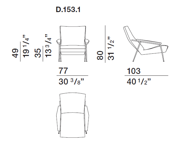 Gio Ponti D.153.1 Molteni & C